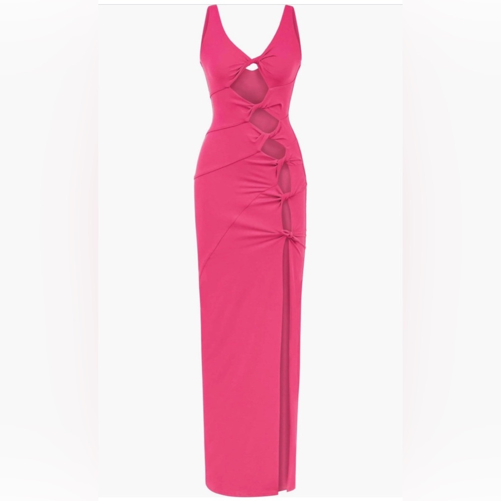 Jendue Pink cut out dress